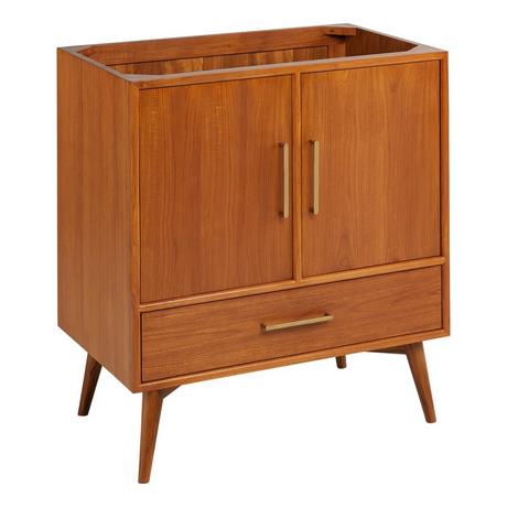 30" Novak Teak Vanity with Rectangular Undermount Sink - Teak