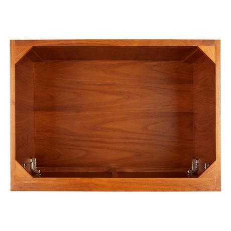 30" Novak Teak Vanity with Rectangular Undermount Sink - Teak