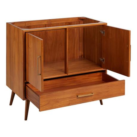 36" Novak Teak Vanity with Rectangular Undermount Sink - Teak