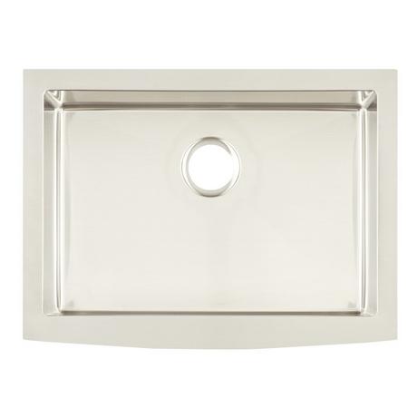 24" Fournier Stainless Steel Farmhouse Sink - Curved Apron