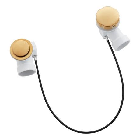 PVC Cable Drain & Overflow for 17" - 22" Deep Tubs