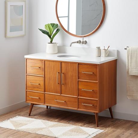 48" Novak Teak Vanity with Undermount Sink - Teak