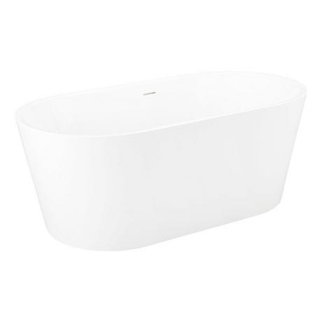 59" Eden Acrylic Freestanding Tub - Overflow