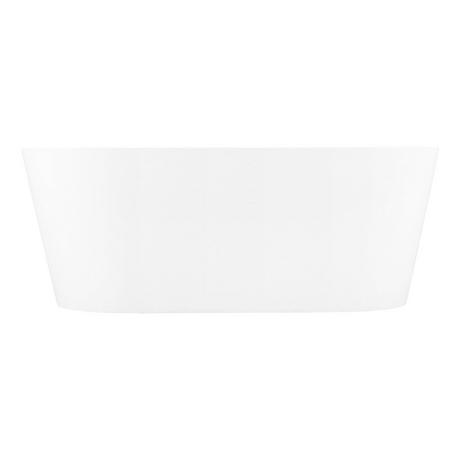 59" Eden Acrylic Freestanding Tub - Overflow