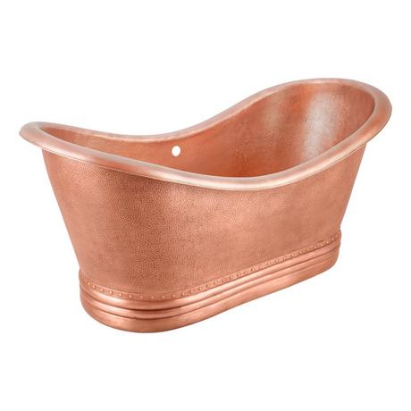 66" Paige Copper Double-Slipper Tub