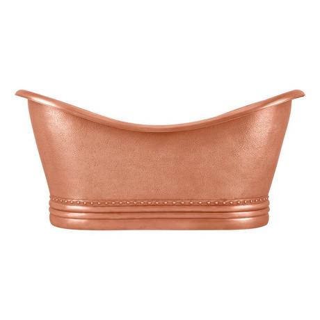 66" Paige Copper Double-Slipper Tub