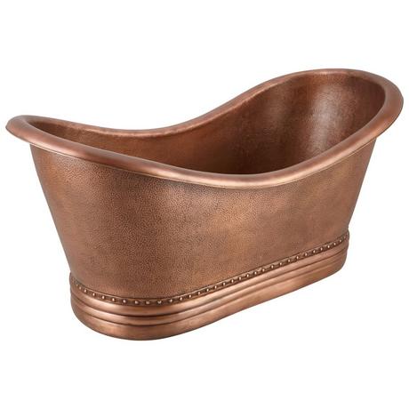 72" Paige Copper Double-Slipper Tub
