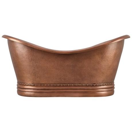 72" Paige Copper Double-Slipper Tub