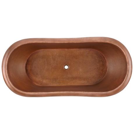 72" Paige Copper Double-Slipper Tub