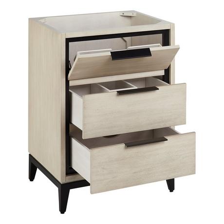 24" Hytes Mahogany Vanity With Rectangular Undermount Sink - Sky Gray