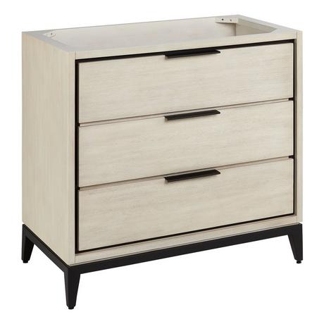 36" Hytes Mahogany Vanity With Rectangular Undermount Sink - Sky Gray