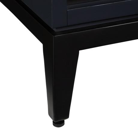 60" Hytes Mahogany Double Vanity With Undermount Sinks - Midnight Navy Blue