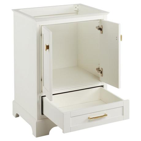 24" Quen Vanity With Rectangular Undermount Sink - Soft White