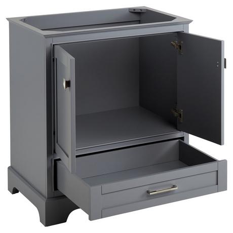 30" Quen Vanity With Rectangular Undermount Sink - Gray