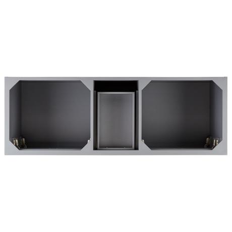 60" Quen Double Vanity With Undermount Sinks - Gray
