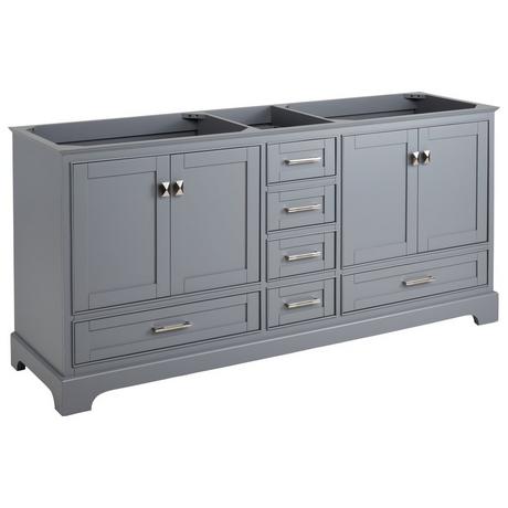 72" Quen Double Vanity With Undermount Sinks - Gray