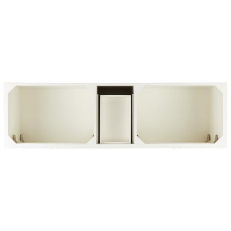 72" Quen Double Vanity With Rectangular Undermount Sinks - Soft White