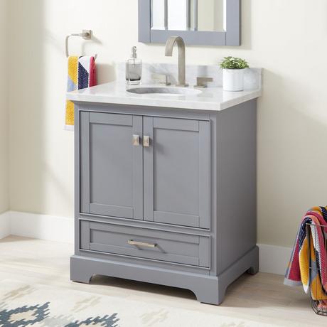 30" Quen Vanity With Undermount Sink - Gray