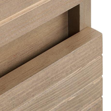 48" Kiah Wall-Mount Double Vanity and Sinks - Desert Oak Wood