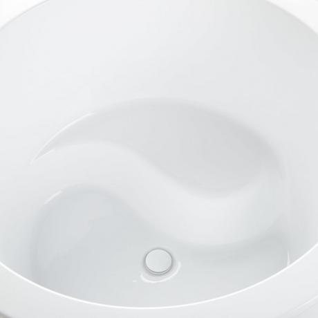 41" Siglo Round Japanese Soaking Tub with Trim