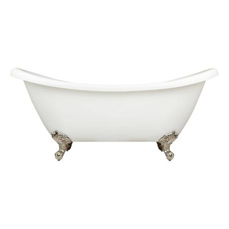 63" Rosalind Acrylic Tub - Imperial Feet - Roll Top