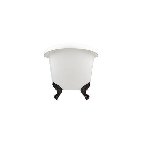 63" Rosalind Acrylic Tub - Imperial Feet - Roll Top
