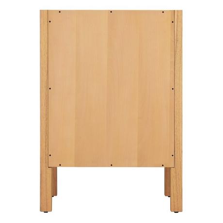 24" Ayanna Mindi Vanity with Rectangular Undermount Sink - Natural Mindi