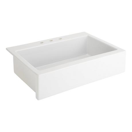 34" Galion Fireclay Retrofit Farmhouse Sink - White