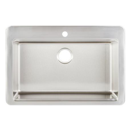 33" Melbrook Stainless Steel Workstation Drop-in Kitchen Sink