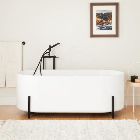 67" Conroy Acrylic Freestanding Tub with Stand