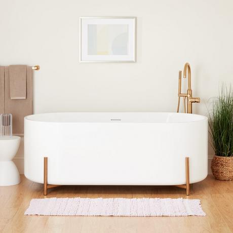 67" Conroy Acrylic Freestanding Tub with Stand