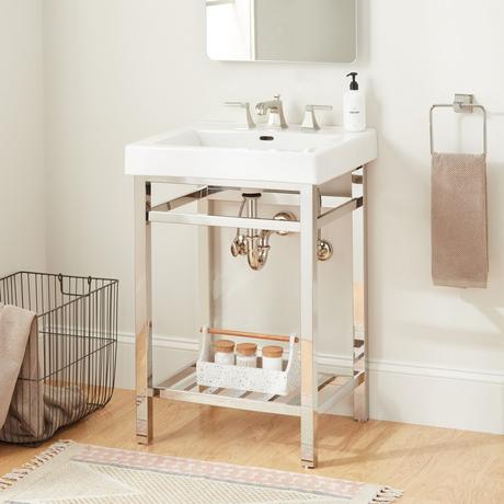 24" Halyard Console Sink With Modern Top