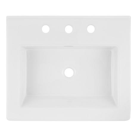 24" Halyard Console Sink With Modern Top