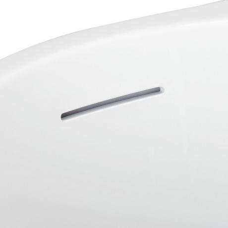 66" Dellway Freestanding Acrylic Tub with Deck