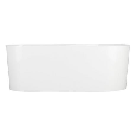 66" Dellway Freestanding Acrylic Tub with Deck