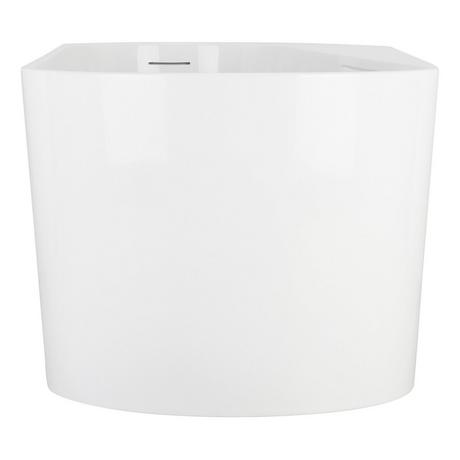 66" Dellway Freestanding Acrylic Tub with Deck