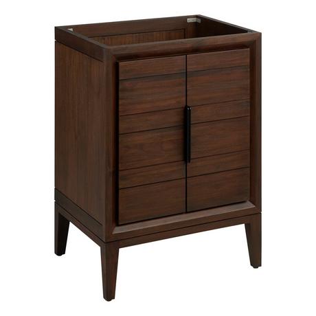 24" Aliso Teak Vanity with Rectangular Undermount Sink - Java