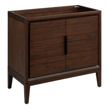 36" Aliso Teak Vanity with Rectangular Undermount Sink - Java