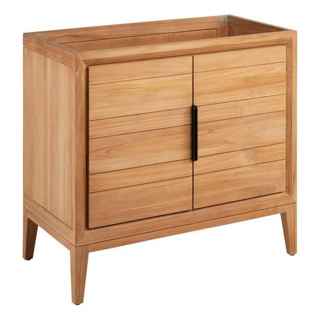 36" Aliso Teak Vanity with Rectangular Undermount Sink - Natural Teak