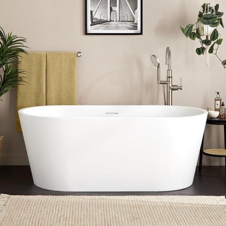 59" Eden Acrylic Freestanding Tub