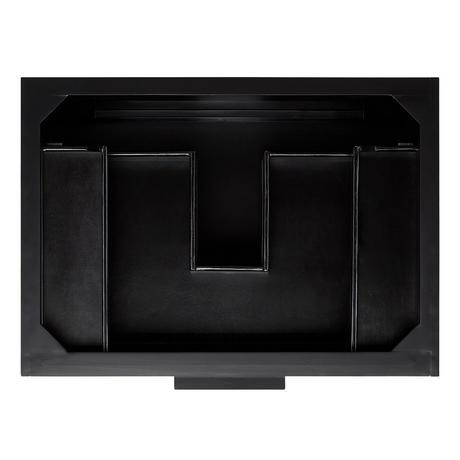 30" Dita Wall-Mount Vanity with Rectangular Undermount Sink - Black