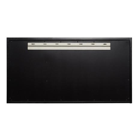 42" Dita Wall-Mount Vanity with Left Offset Rectangular Undermount Sink - Black