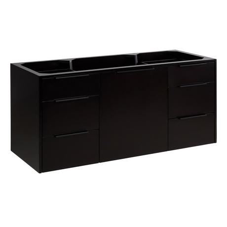 48" Dita Wall-Mount Vanity with Undermount Sink - Black
