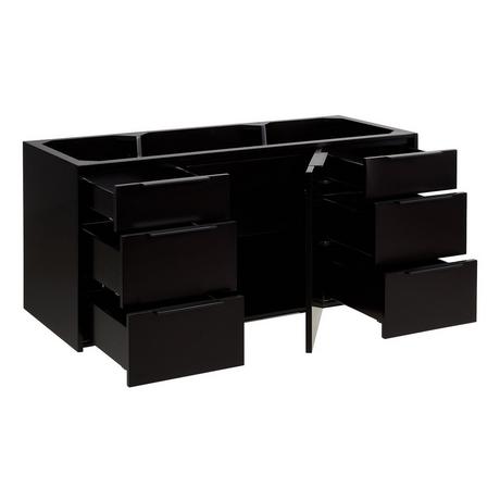 48" Dita Wall-Mount Vanity with Undermount Sink - Black