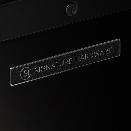 72" Dita Wall-Mount Double Vanity with Rectangular Undermount Sinks - Black