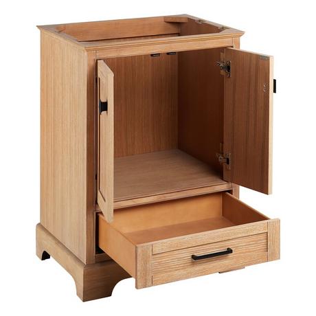 24" Quen Vanity With Rectangular Undermount Sink - Driftwood Brown