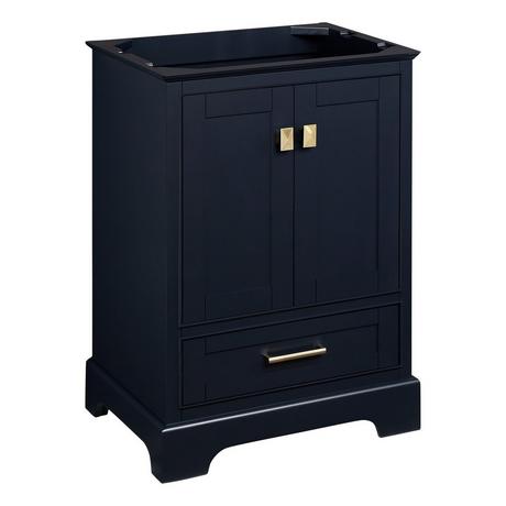 24" Quen Vanity With Rectangular Undermount Sink - Midnight Navy Blue