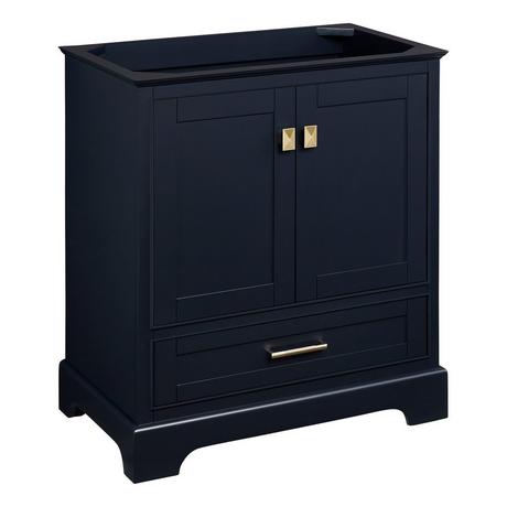 30" Quen Vanity With Rectangular Undermount Sink - Midnight Navy Blue