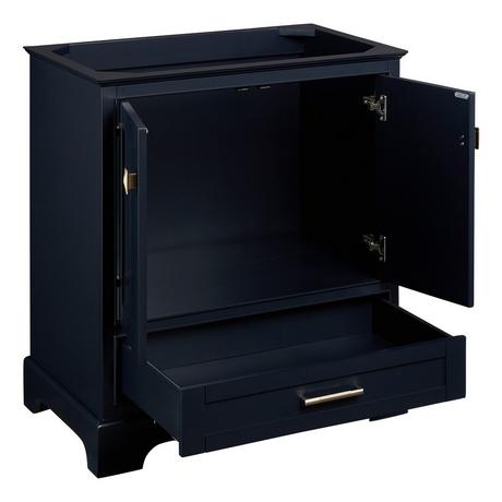 30" Quen Vanity With Rectangular Undermount Sink - Midnight Navy Blue