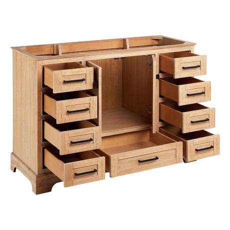 48" Quen Vanity With Rectangular Undermount Sink - Driftwood Brown